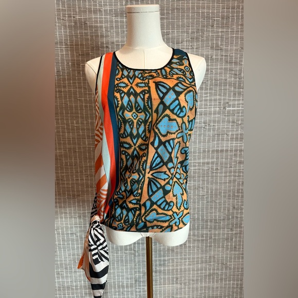 Clover Canyon Tops - 🤎 Clover Canyon Asymmetrical SleevelessToo🤎